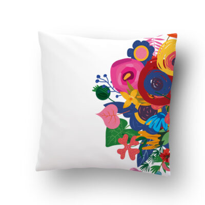 Cojín estampado flores